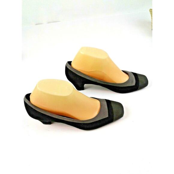 Dressbarn Hillary Womens Black/Gray Slip-Ons With 2.25" Kitten Heels Size 7.5M - Picture 4 of 9